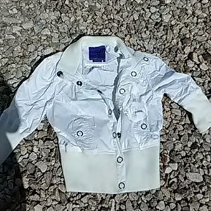 Miley Cyrus White short jacket